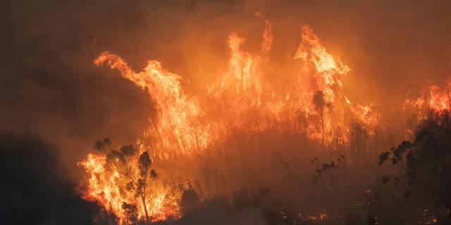 Wildfires burning across Australia's two most-populous states trapped residents of a seaside town in apocalyptic conditions Tuesday, Dec. 31, and were feared to have destroyed many properties and caused fatalities.
