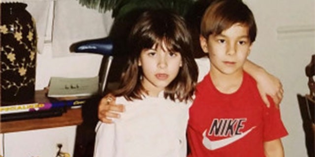 Angie and Michael as children.