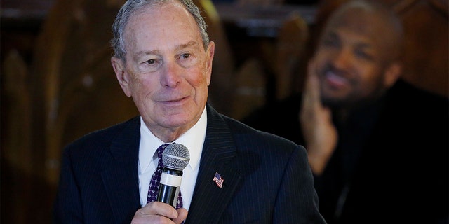 Democratic Presidential candidate Michael Bloomberg speaks during a service at the Vernon American Methodist Episcopal Church in Tulsa, Okla., Sunday, Jan. 19, 2020. (AP Photo/Sue Ogrocki)