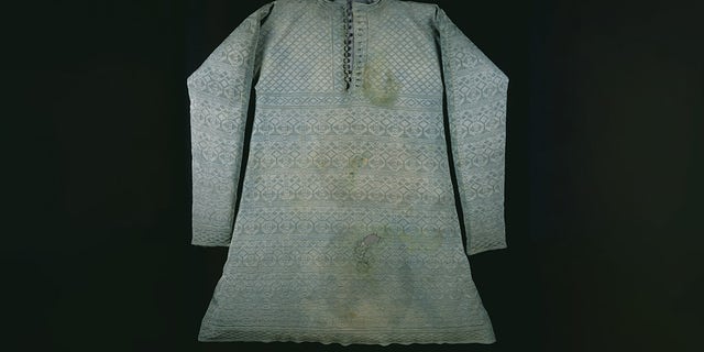 The silk vest or waistcoat said to have been worn by Charles I at his execution on Jan. 30, 1649.
