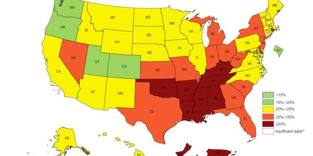 gardening The map of physical inactivity levels across the U.S.