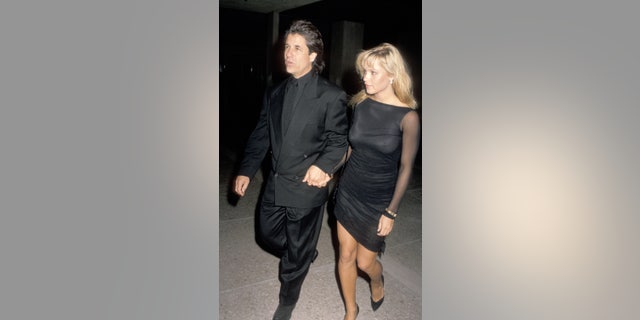 Pamela Anderson and Jon Peters in 1989