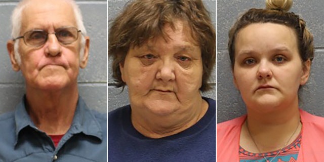James H. Bond, Pamela Deloris Bond and Kylla Michelle Mann were charged with two counts each of aggravated child abuse and reckless endangerment, the sheriff said.