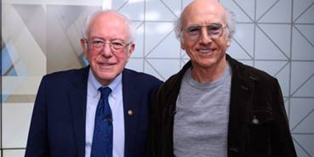 Bernie Sanders and Larry David came face-to-face on the set of "Today."
