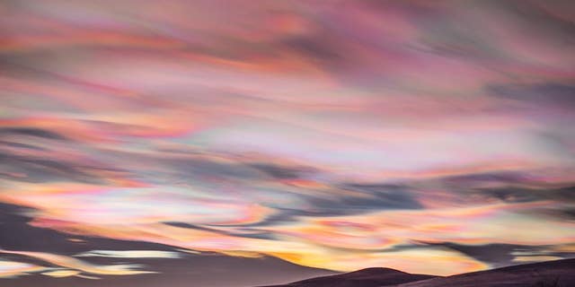 Nacreous clouds over Sweden.