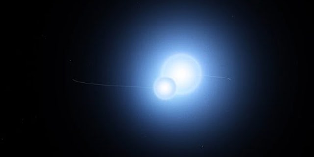 This animation illustrates a preliminary model of the Thuban system, now known to be an eclipsing binary thanks to data from NASA’s Transiting Exoplanet Survey Satellite (TESS). The stars orbit every 51.4 days at an average distance slightly greater than Mercury’s distance from the Sun. (Credit: NASA’s Goddard Space Flight Center/Chris Smith (USRA))
