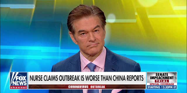 Well-known celebrity physician Mehmet Oz announced his candidacy for the Senate in Pennsylvania on Nov. 30, 2021. Oz is seen in a January 2020 appearance on the Fox News Channel.