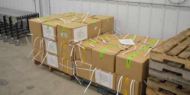 CBP officers found cartons of counterfeit currency Friday that arrived in International Falls, Minnesota, via rail. (U.S. Customs and Border Protection)