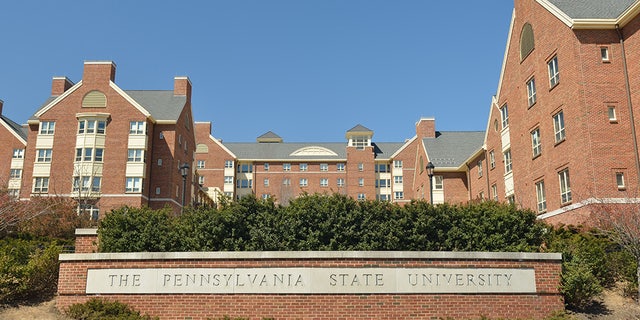 Campus view of Penn State University at University Park, State College, Pennsylvania, USA.