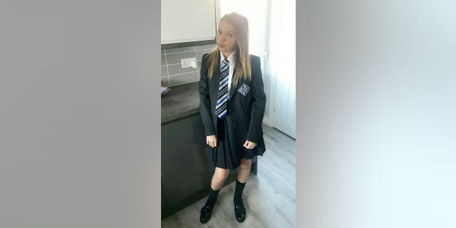Kiah Stone-Richards in her school uniform.