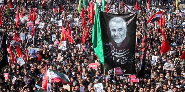 Soleimani funeral stampede in Iran leaves at least 56 dead, state TV reports 4 The leader of Iran's Revolutionary Guard threatened on Tuesday to "set ablaze" places supported by the United States over the killing of Gen. Qassem Soleimani last week. (AP/Tasnim News Agency)