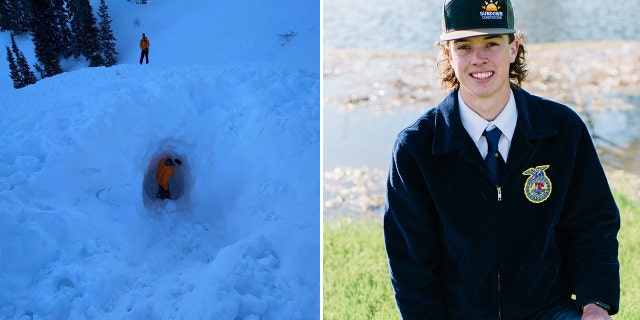 Rescuers dug out Chase Adams from the avalanche, but he later died at a hospital, the sheriff's office said.