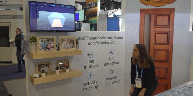 Vayyar demonstrating their motion sensor product called Walabot. (Stephanie Bennett/Fox News)