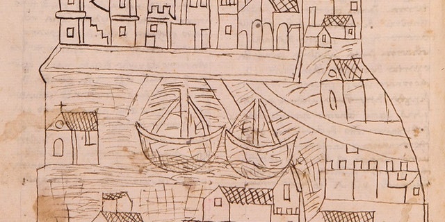 Image of Venice supplied by the Florence, Biblioteca Nazionale Centrale, II.IV.101, fol. 1v. With permission of the Ministero per i beni e le attività culturali e per il turismo / Biblioteca Nazionale Centrale, Florence.
