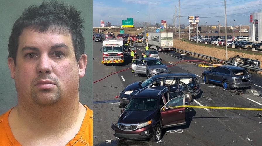 Police: Trucker in Indiana crash that left 3 dead, 14 hurt looked to set coffee mug down, plowed into traffic