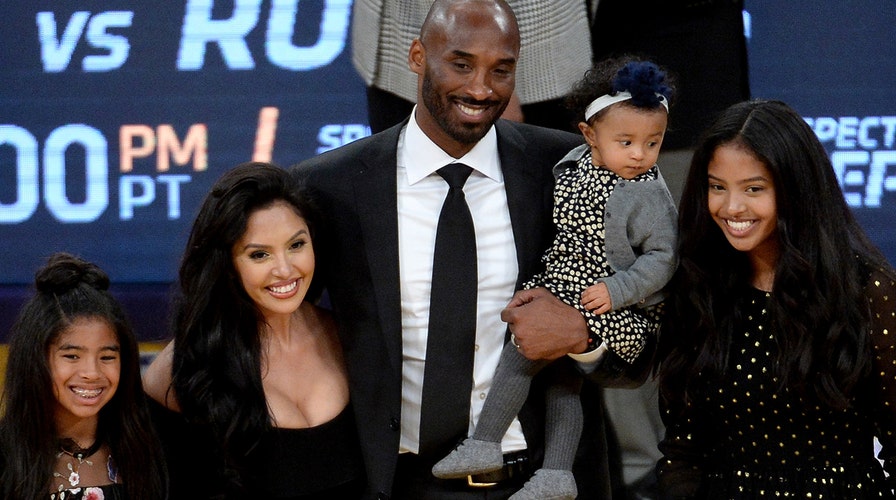 Kobe Bryant's Daughters Bianka and Capri Play Basketball at Lakers