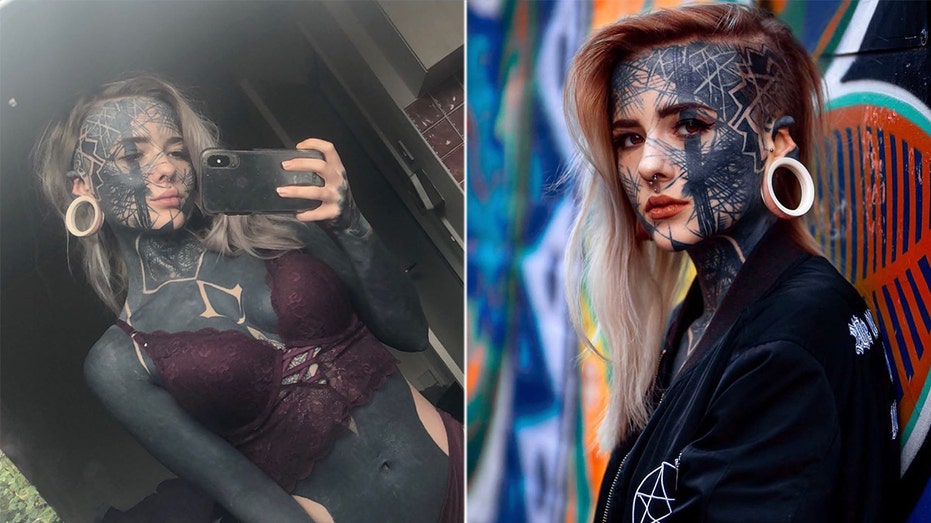 Woman with 99% of her body tattooed says she has 'limited employment  options'