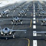 U.S. Air Force F-35A aircraft, from the 388th and 428th Fighter Wings, form up in an "elephant walk" during an exercise at Hill Air Force Base, Utah, Jan. 6, 2020. 