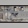 A closer view of the damage caused by the Iranian attack on the al-Asad Air Base in Iraq.