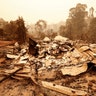 A home destroyed by fire in Sarsfield, Australia, Jan. 03, 2020. 