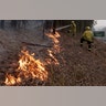 Firefighters manage a controlled burn to help contain a larger fire near Falls Creek, Australia, Jan. 5, 2020.