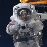 Astronaut Jessica Meir takes a selfie during a spacewalk outside the International Space Station, Jan. 26, 2020.