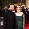 Kit Harington and Rose Leslie are all smiles at the 77th Annual Golden Globe Awards sponsored by Icelandic Glacial on January 5, 2020 at the Beverly Hilton in Los Angeles, CA. 