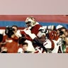 Jerry Rice gave the 49ers a great performance in Super Bowl XXIII against the Bengals. He caught the game-tying touchdown pass in the fourth quarter from Joe Montana. John Taylor would score the game-winner later in the frame. San Francisco won, 20-16. Rice won Super Bowl MVP thanks to his 11 catches for 215 yards and a touchdown. His receiving yards mark is still a record that stands as the Chiefs and Niners get set to play in Super Bowl LIV.