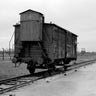 A wagon still stands on the railway tracks from where hundred thousands of people were directed to the gas chambers to be murdered inside the former Nazi death camp of Auschwitz Birkenau or Auschwitz II, in Oswiecim, Poland. 