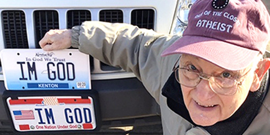 Kentucky to pay atheist $150G for rejecting 'IM GOD' license plate