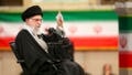 In this photo released by the official website of the office of the Iranian supreme leader, Supreme Leader Ayatollah Ali Khamenei speaks in a meeting in Tehran, Iran, Feb. 5, 2020. Khamenei said Wednesday that Donald Trump's Mideast plan will not outlive the president. (Office of the Iranian Supreme Leader via AP)