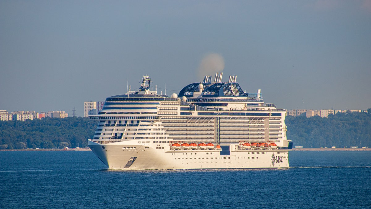 Pictured is MSC Cruises' MSC Meraviglia ship at sea.