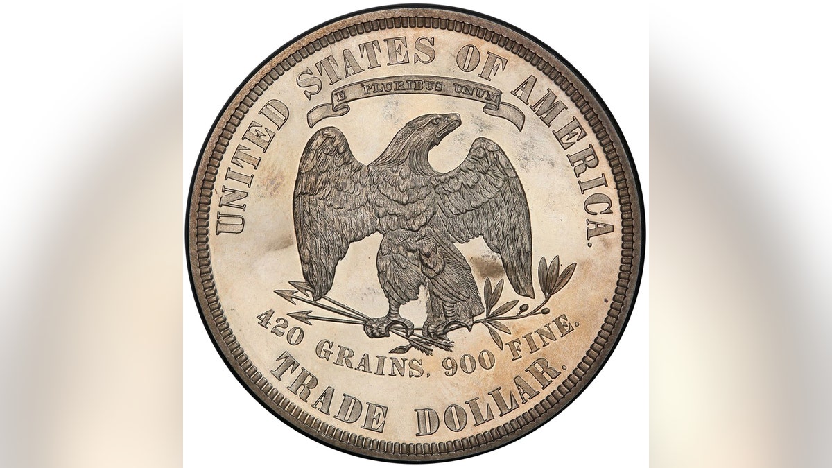 The reverse of the 1885 Trade Dollar. (Stack's Bowers Galleries)