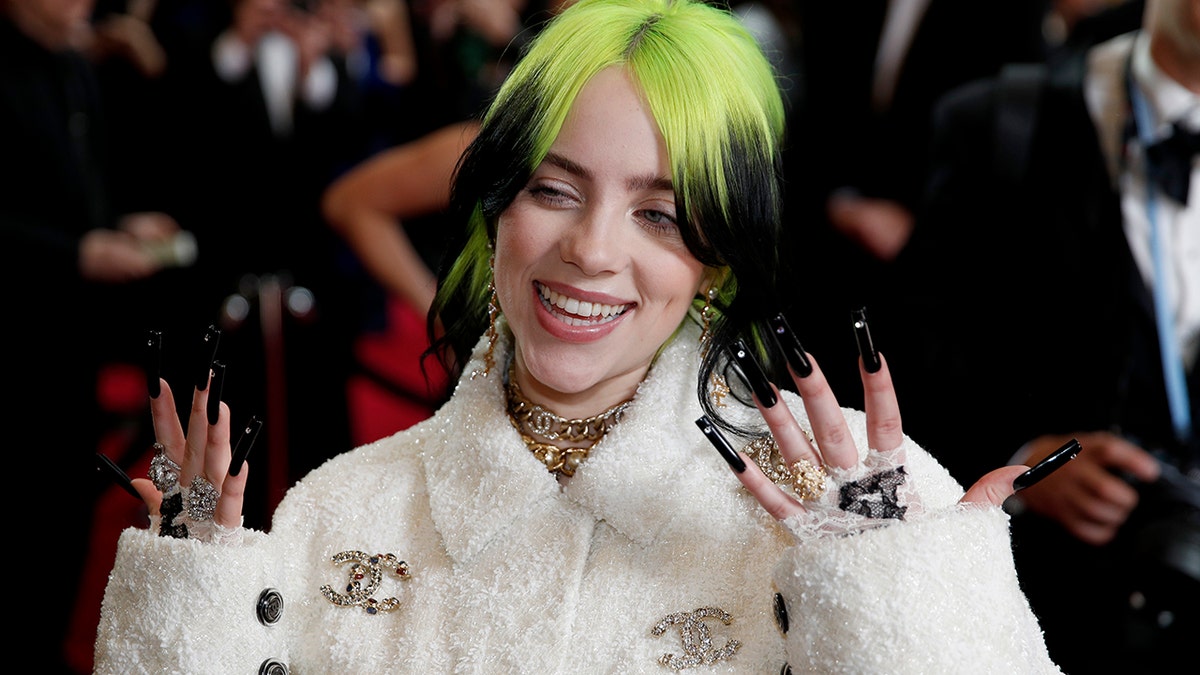 Billie Eilish arrives at the Oscars on Sunday, Feb. 9, 2020, at the Dolby Theatre in Los Angeles.