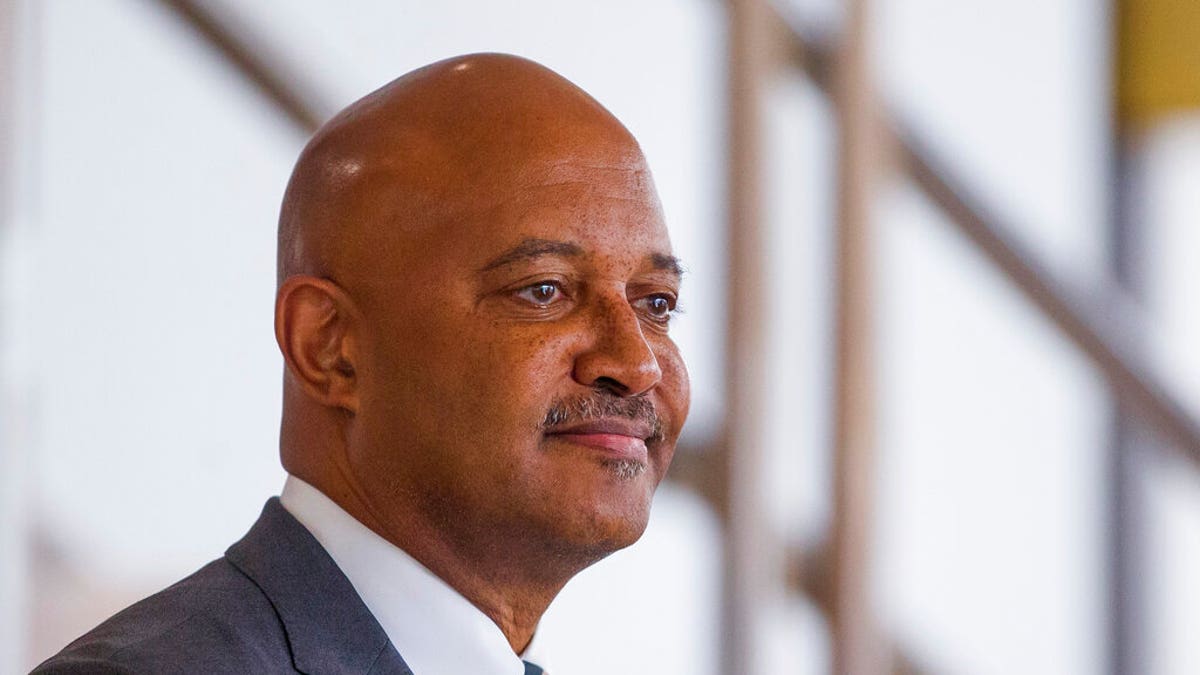 FILE: Indiana Attorney General Curtis Hill speaks during a news conference in South Bend, Ind., about the fetal remains found at the home of Dr. Ulrich Klopfer, an abortion provider who died Sept. 3, 2019. 