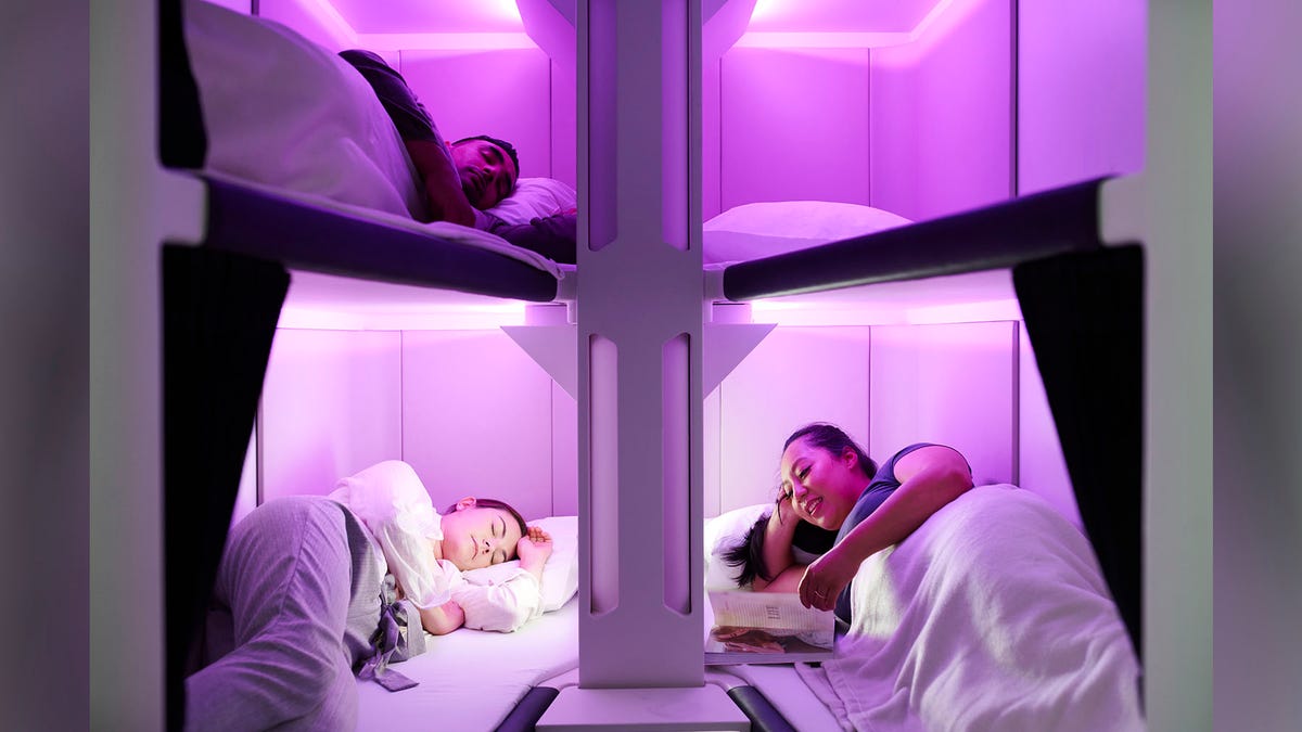 Air New Zealand economy bunk beds