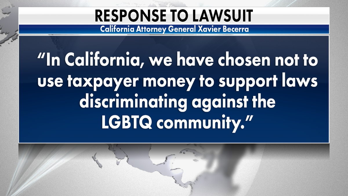 California Attorney General responds to lawsuit from Texas.