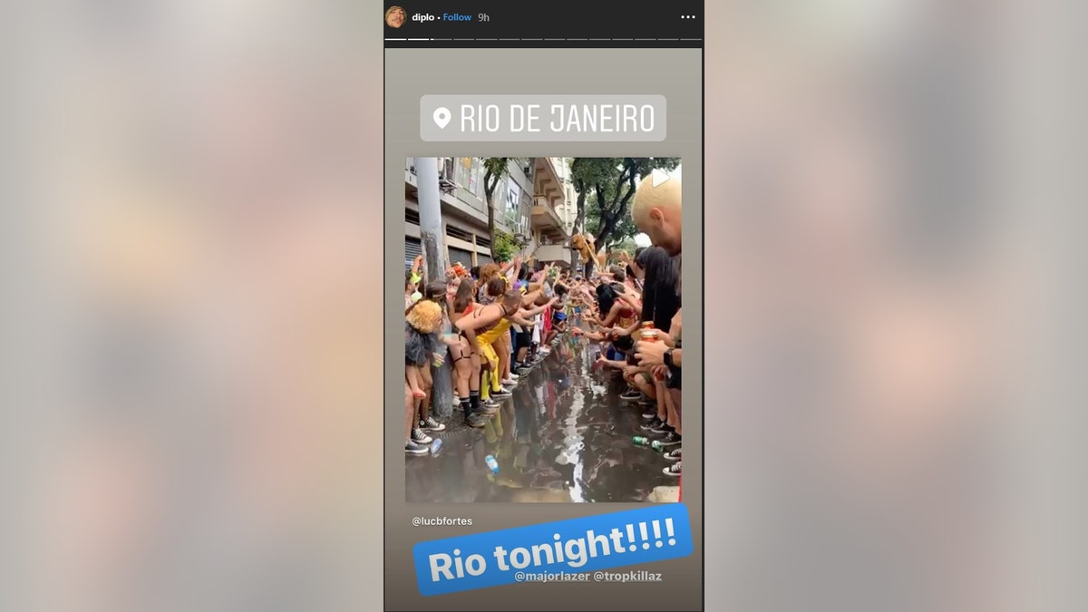 DJ Diplo confirmed that his show in Rio de Janiero was still on for Wednesday night after a shooting occurred during his Tuesday performance.