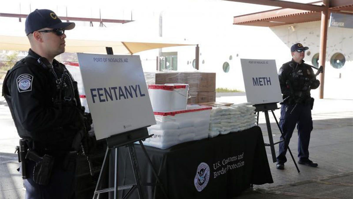 CBP table with fentanyl