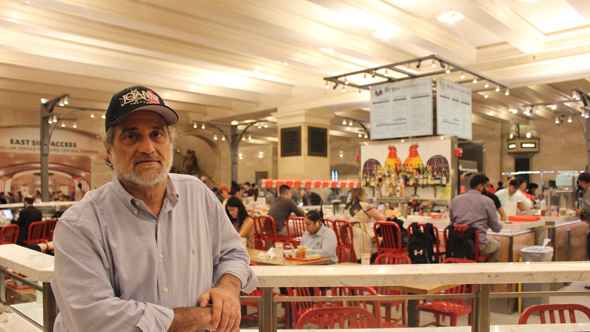 Lady Gaga's father, Joe Germanotta stands in the restaurant "Art Bird &amp; Whiskey Bar" at Grand Central Station on Sept. 13, 2018, in New York City.