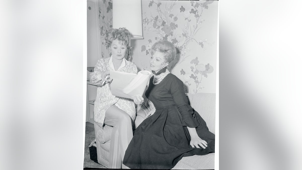 Carole Cook reads with Lucille Ball