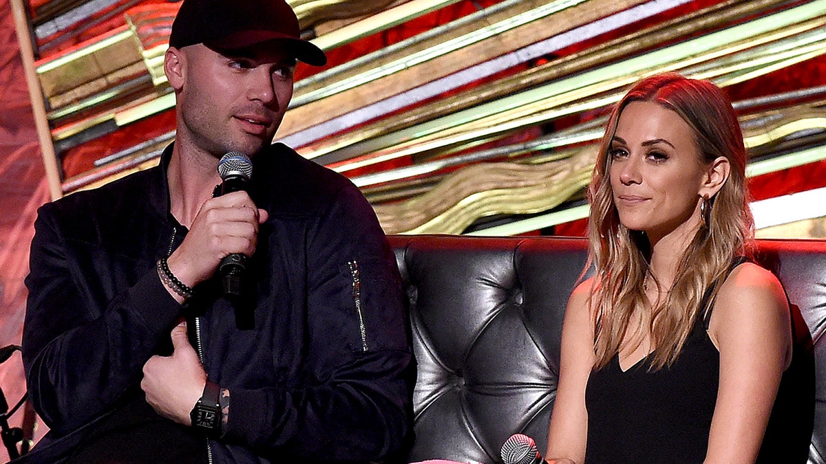 Mike Caussin and Jana Kramer. (Photo by Jamie McCarthy/Getty Images)