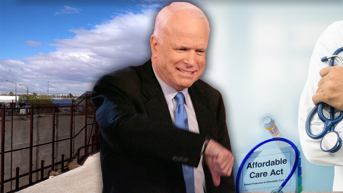 The late Sen. John McCain's 2017 thumbs down vote killed the Trump administration's bid to repeal ObamaCare.