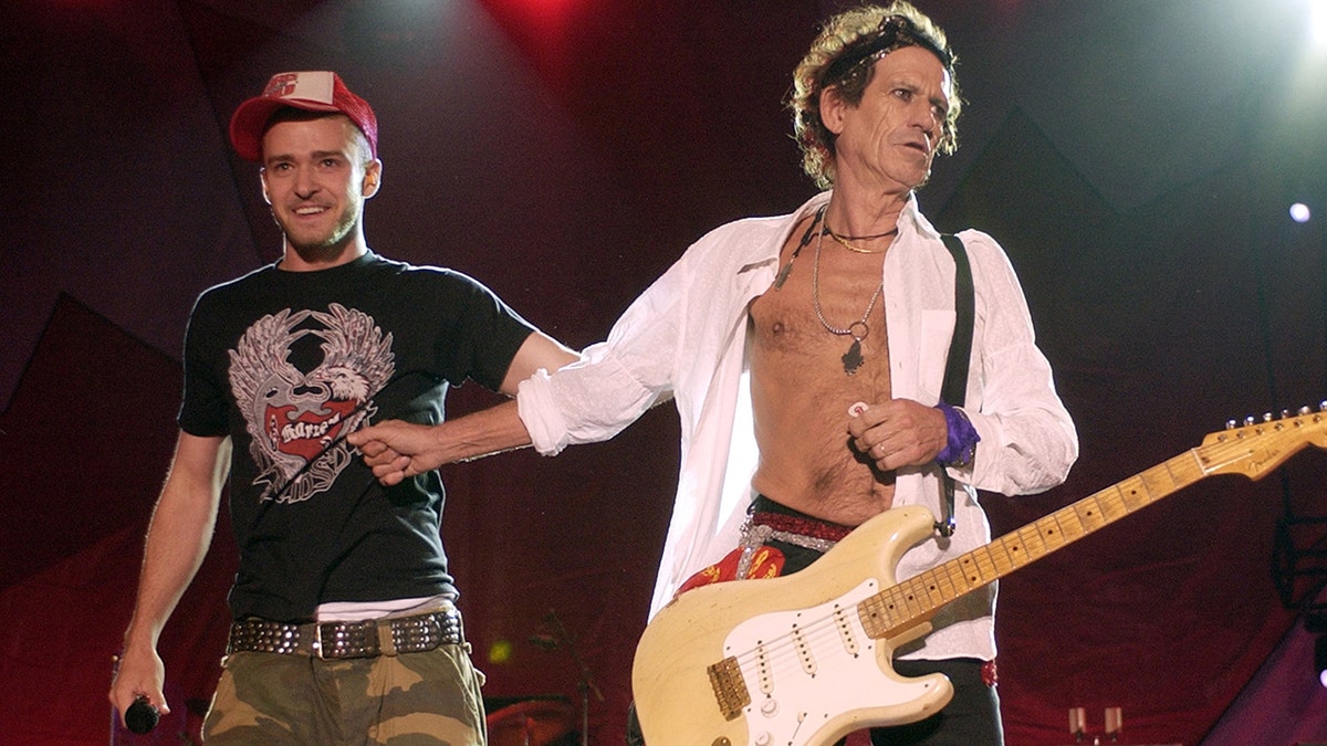 Justin Timberlake talked about a time when he had to dodge bottles of urine while performing on stage with The Rolling Stones.?