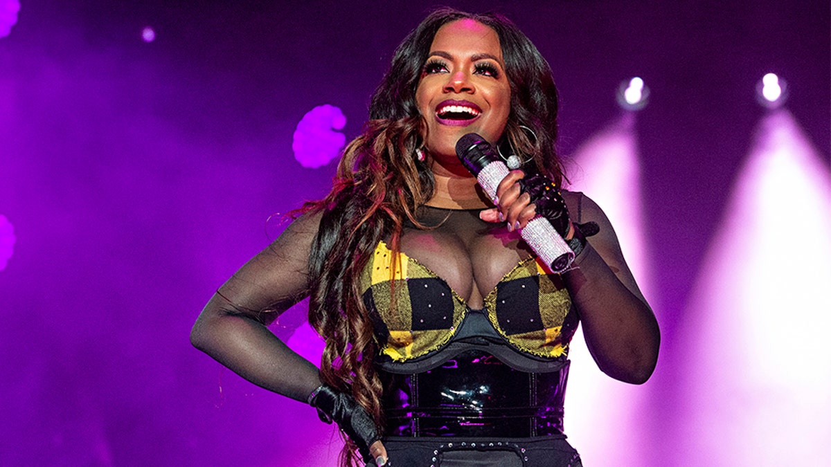 Kandi Burruss of Xscape performs at the Essence Festival at the Superdome in New Orleans in 2018.