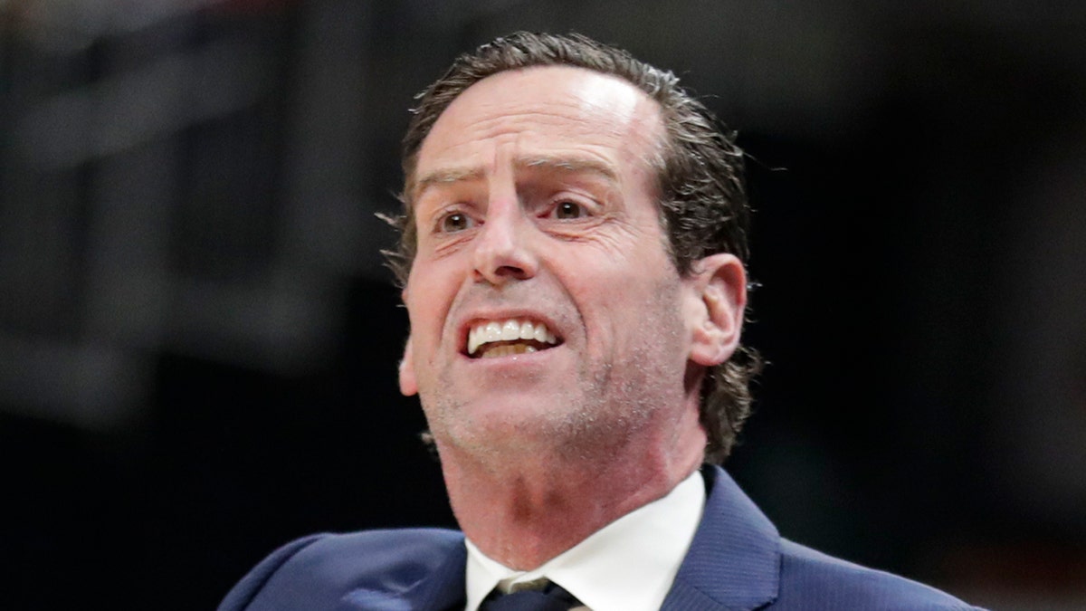 Brooklyn Nets head coach Kenny Atkinson was a star at Richmond. (AP Photo/Michael Conroy)