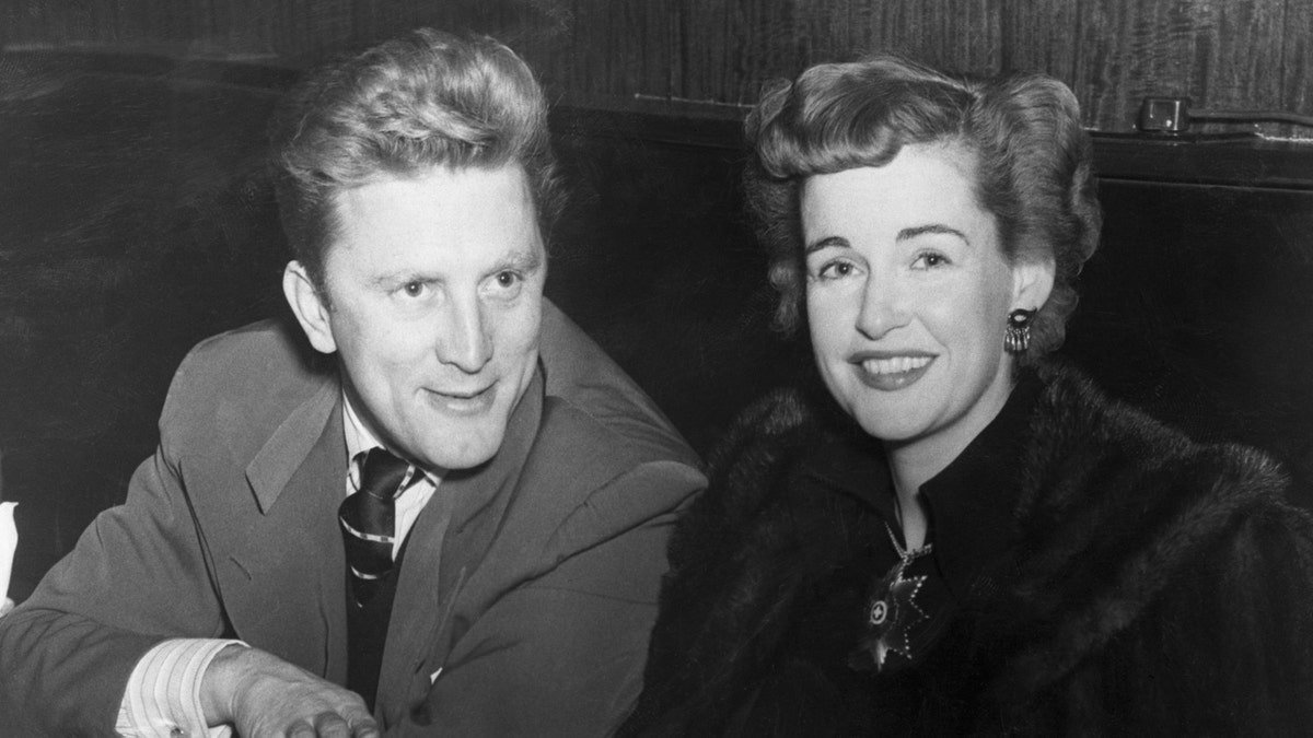 Kirk Douglas, star of such screen hits as "Champion" and Diana Douglas circa 1950.