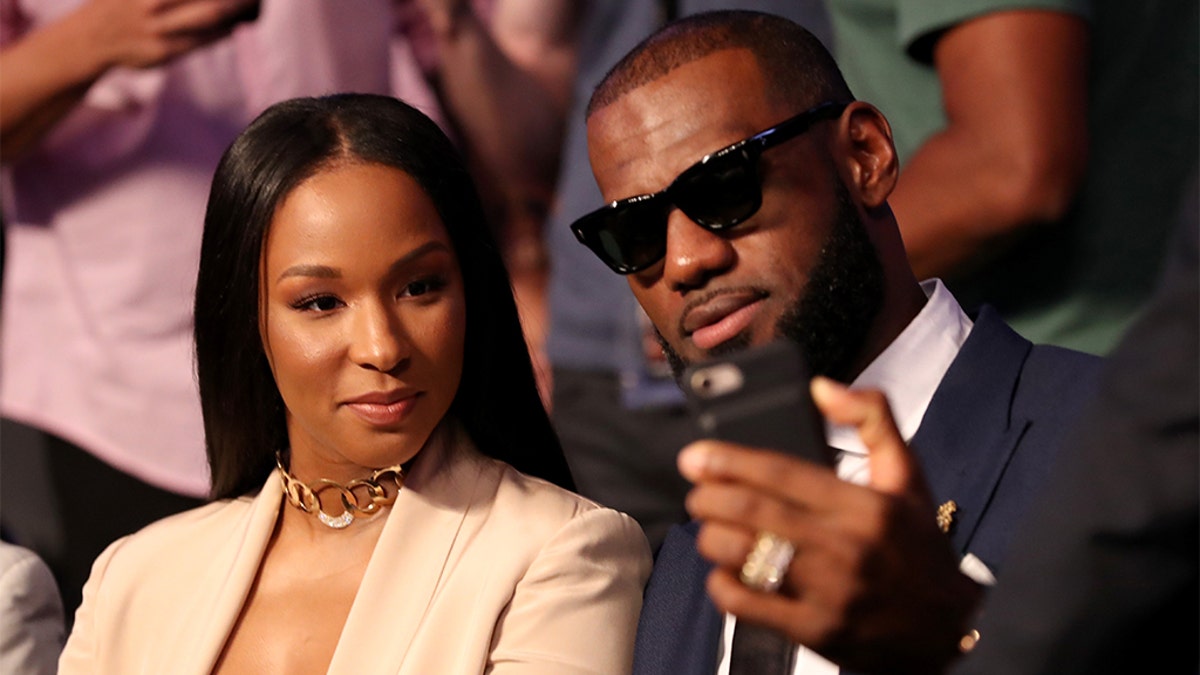 NBA player Lebron James and wife Savannah wed in 2013.