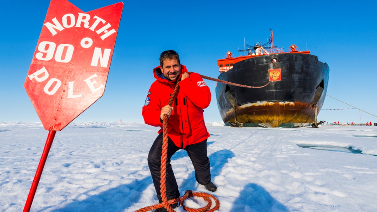 Michael Runkel at the North Pole.