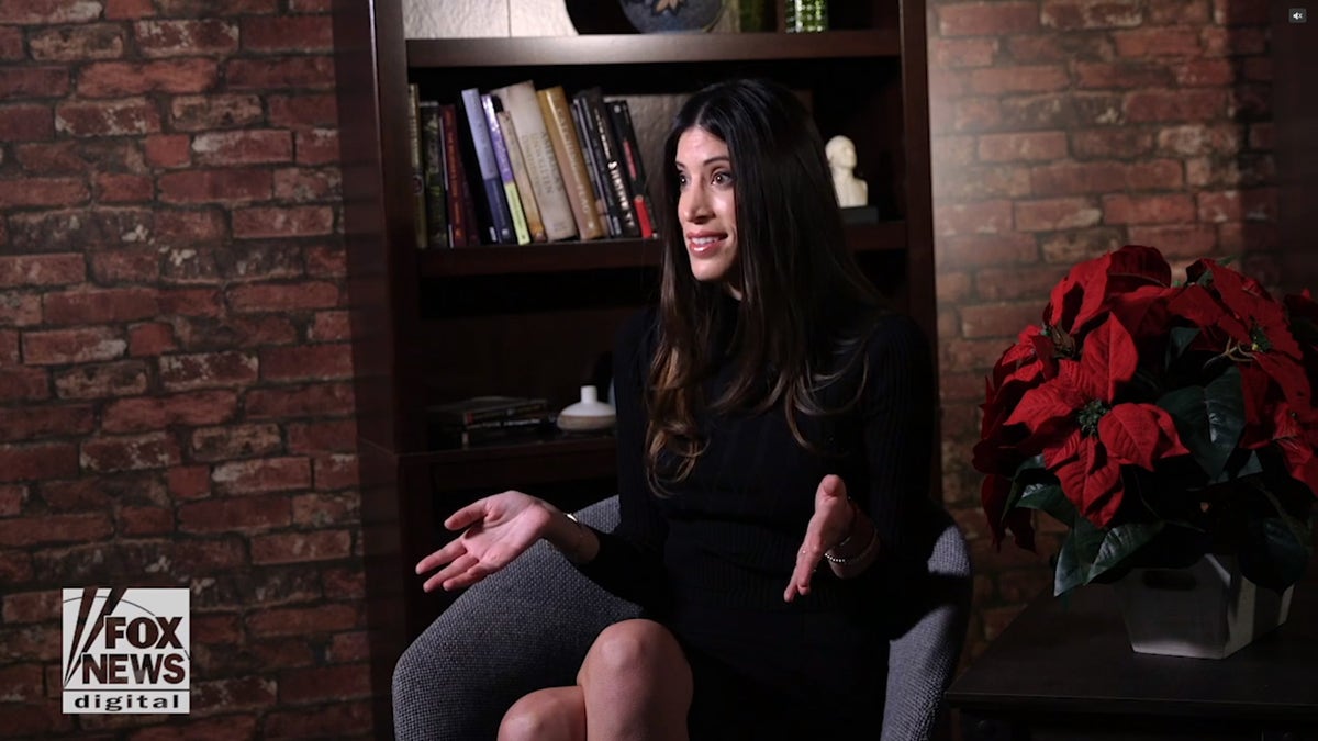 Nikki Lewis being interviewed by Fox News Digital